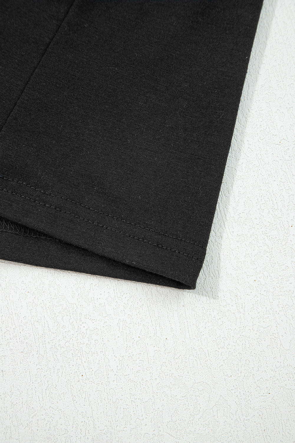 Black Contrast Trim Hooded Lounge Cardigan and Pants Set