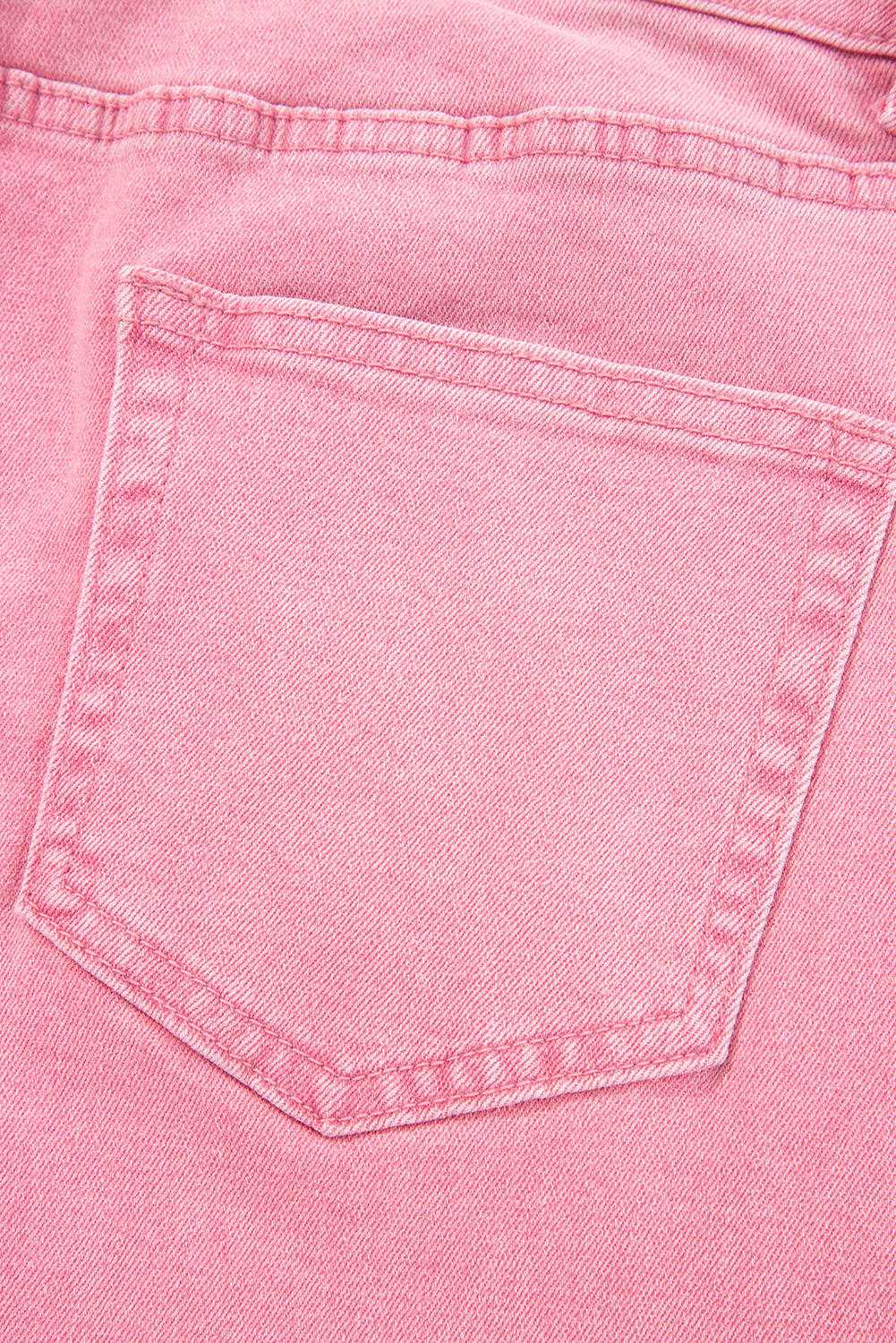 Peach Blossom Acid Washed High Rise Cropped Wide Leg Jeans