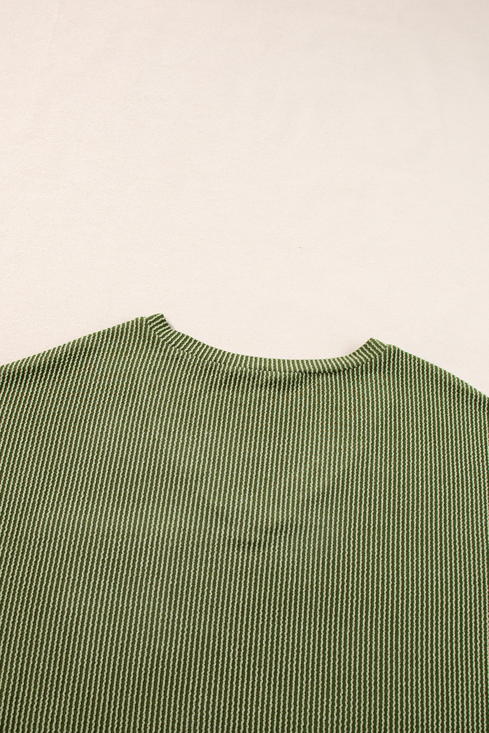 Black Textured V-Neck Dropped Shoulder Plus T-Shirt