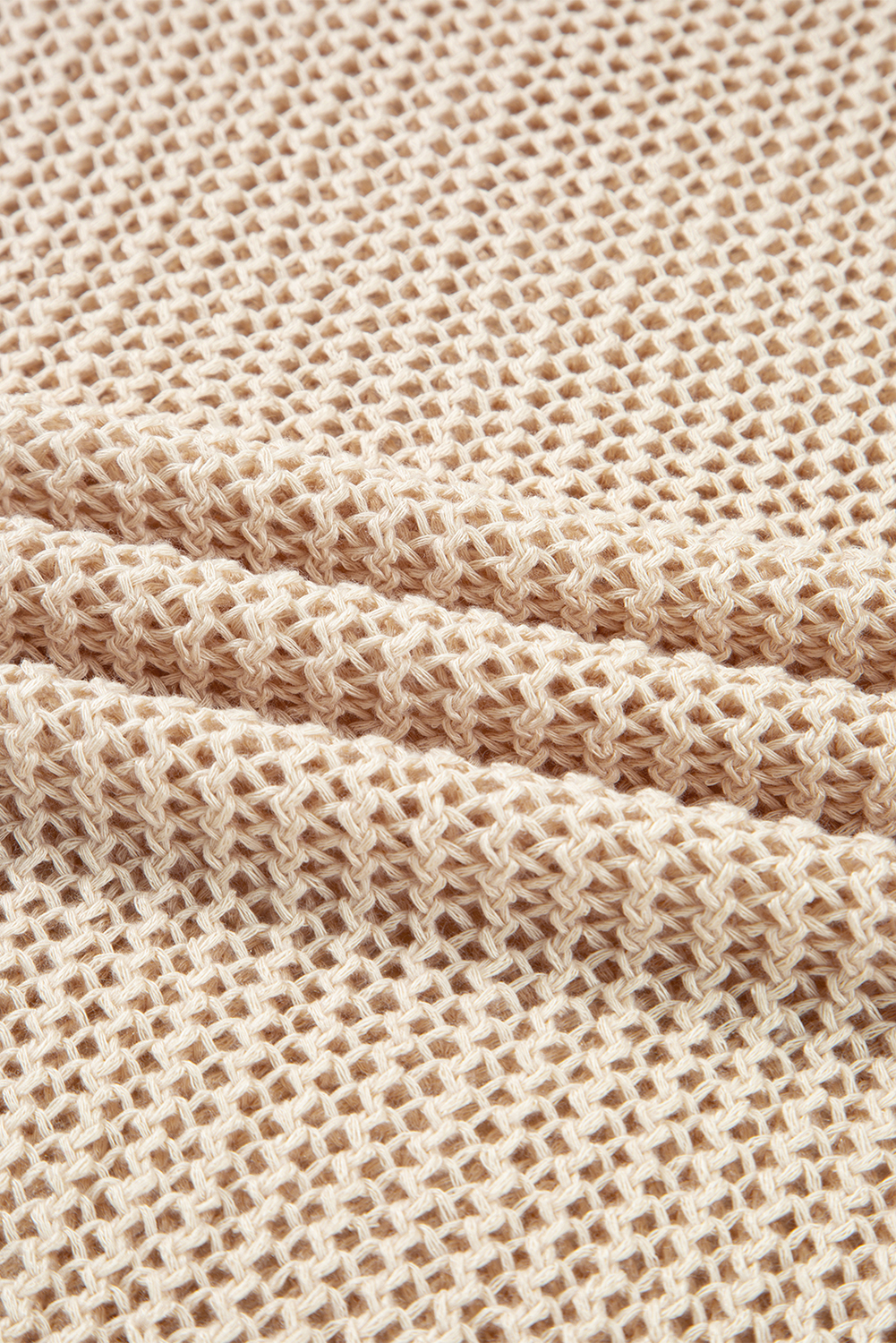 Coral Crochet Hollow-out Jumper Top Sweater