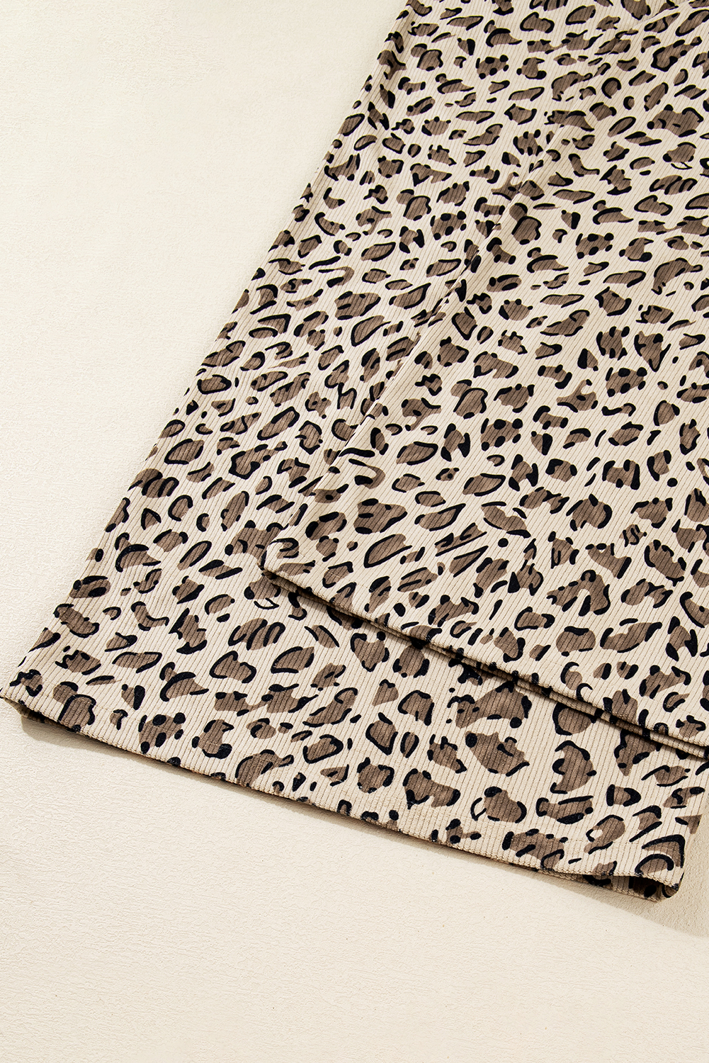 Brown Leopard Bib Wide Leg Jumpsuit