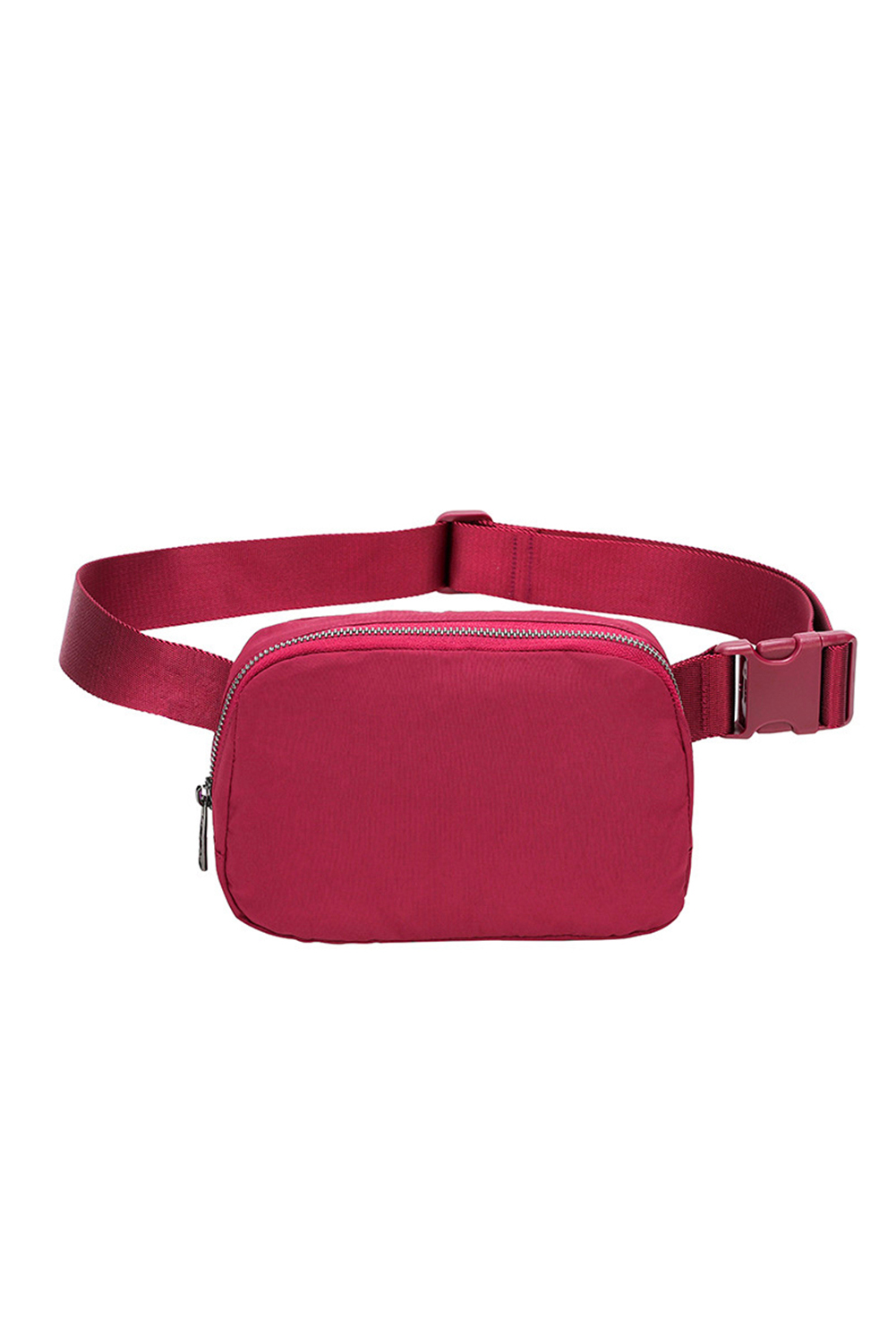 Fiery Red Waterproof Zipped Crossbody Chest Bag 20*5*14cm