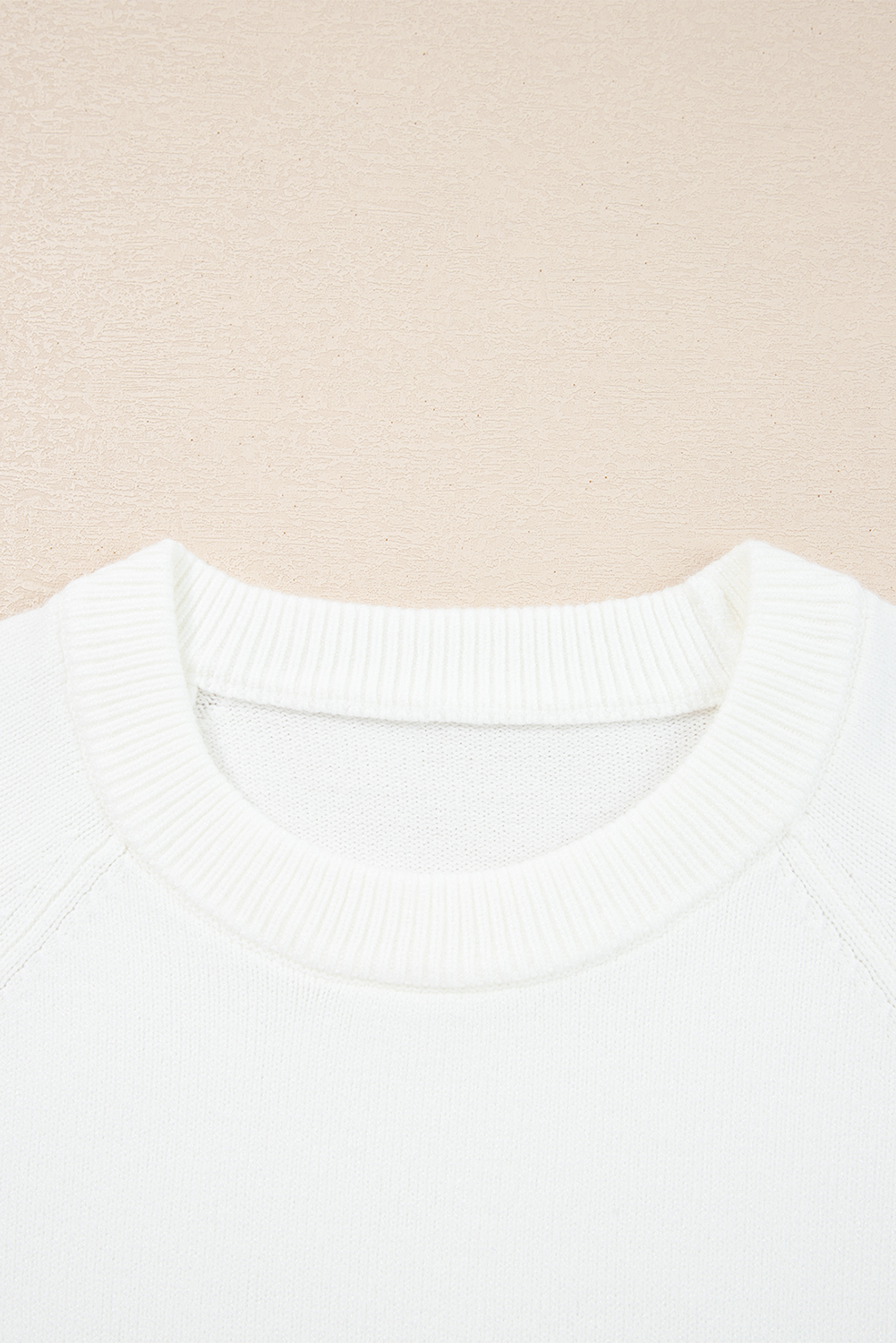 Racing Red MERRY Letter Pattern Christmas Raglan Sleeve Sweater