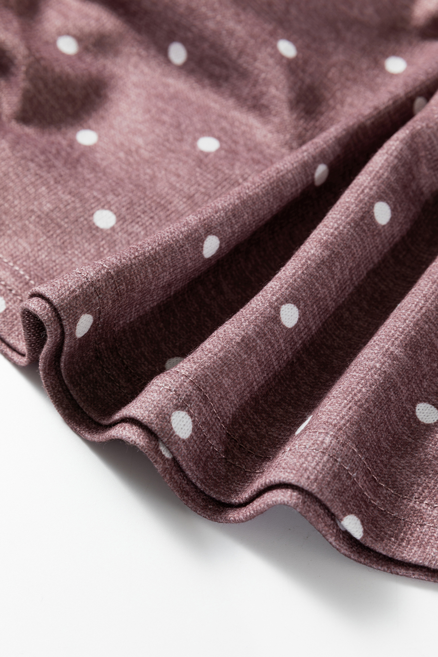 Jet Stream Polka Dot Boat Neck Knit Long Sleeve T Shirt