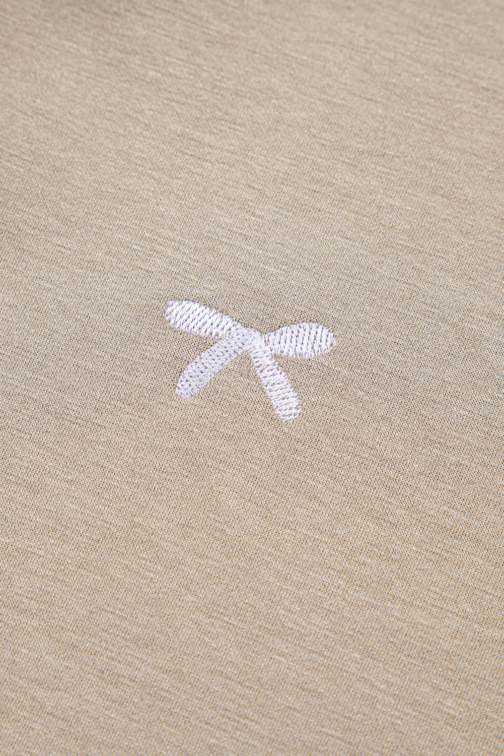 Goat Contrast Bow Embroidered Zip Up Jacket Hoodie