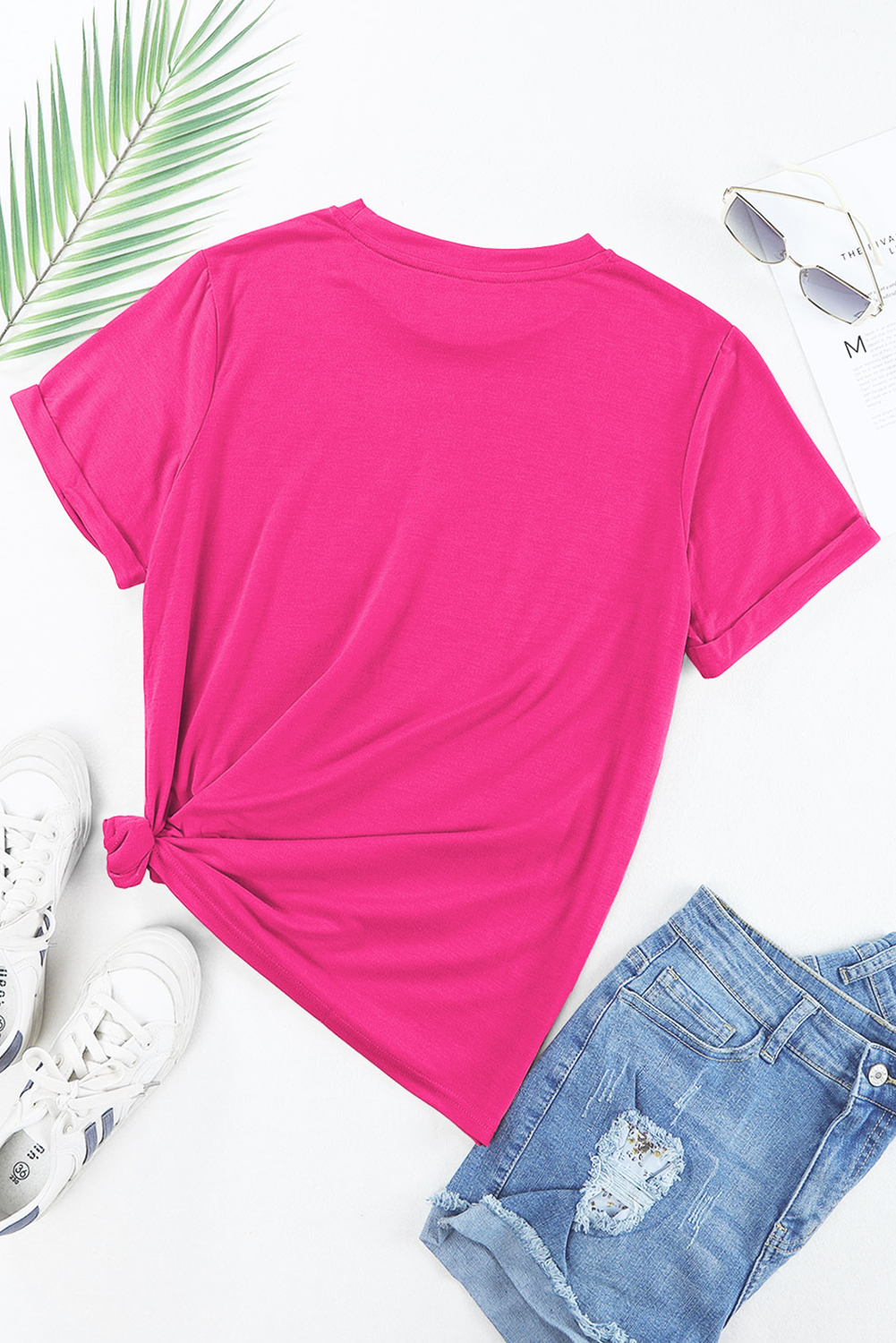 Rose Red MAMA Graphic Crew Neck Tee
