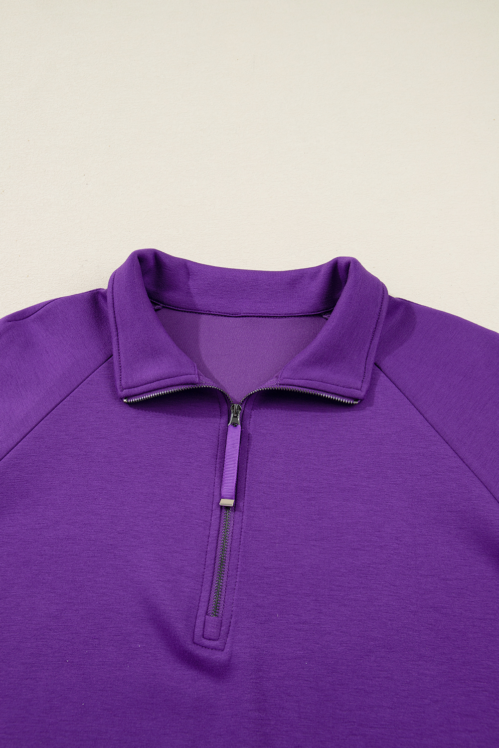 Dark Blue Half Zip Sporty Pullover Mini Skort 2pcs Outfit